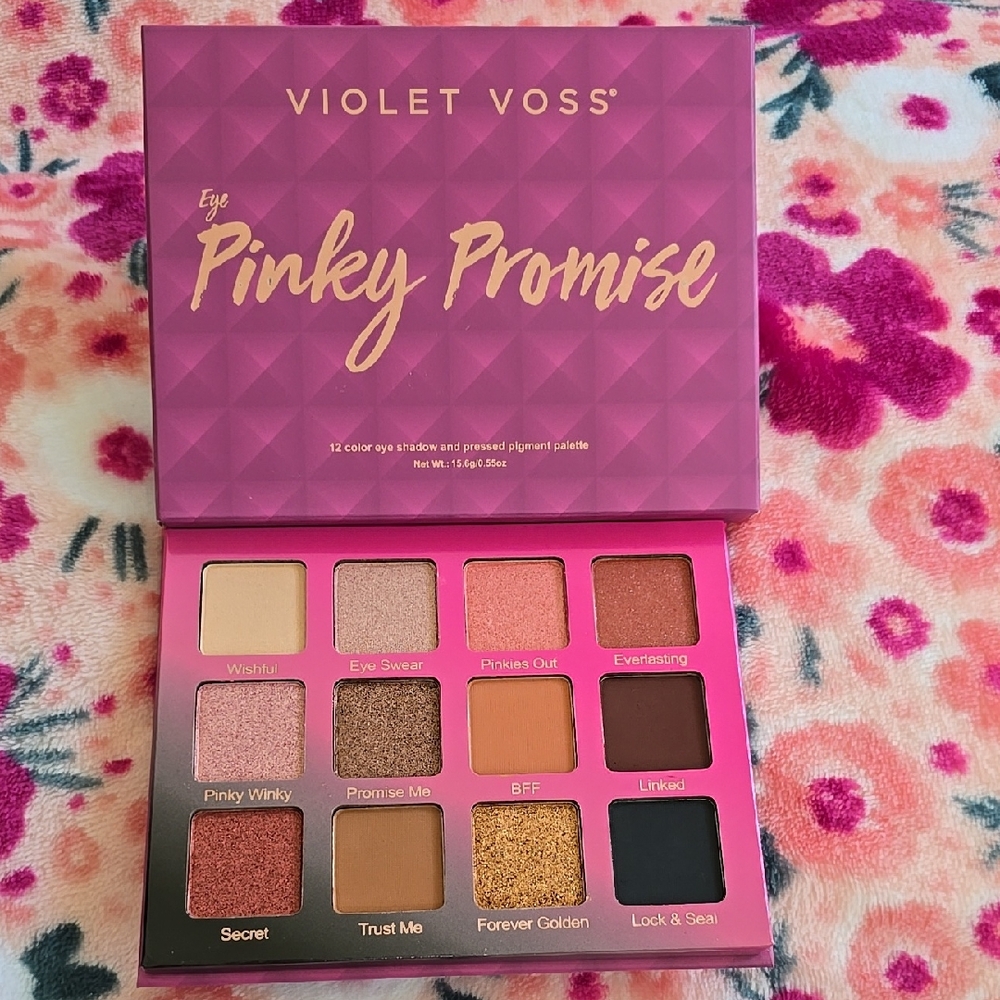 Violet Voss Eye Pinky Promise Eyeshadow Palette - Pink, Gold, Brown Shades